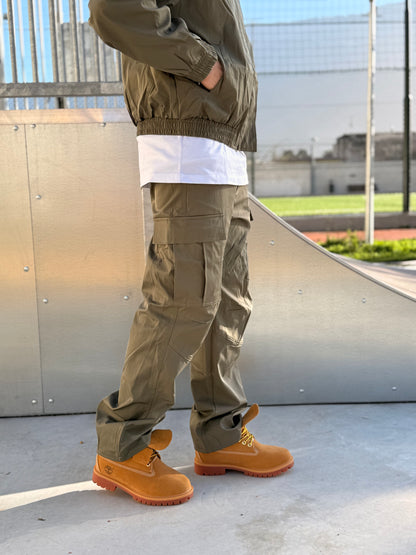 COORDINATO CROP VERDE MILITARE