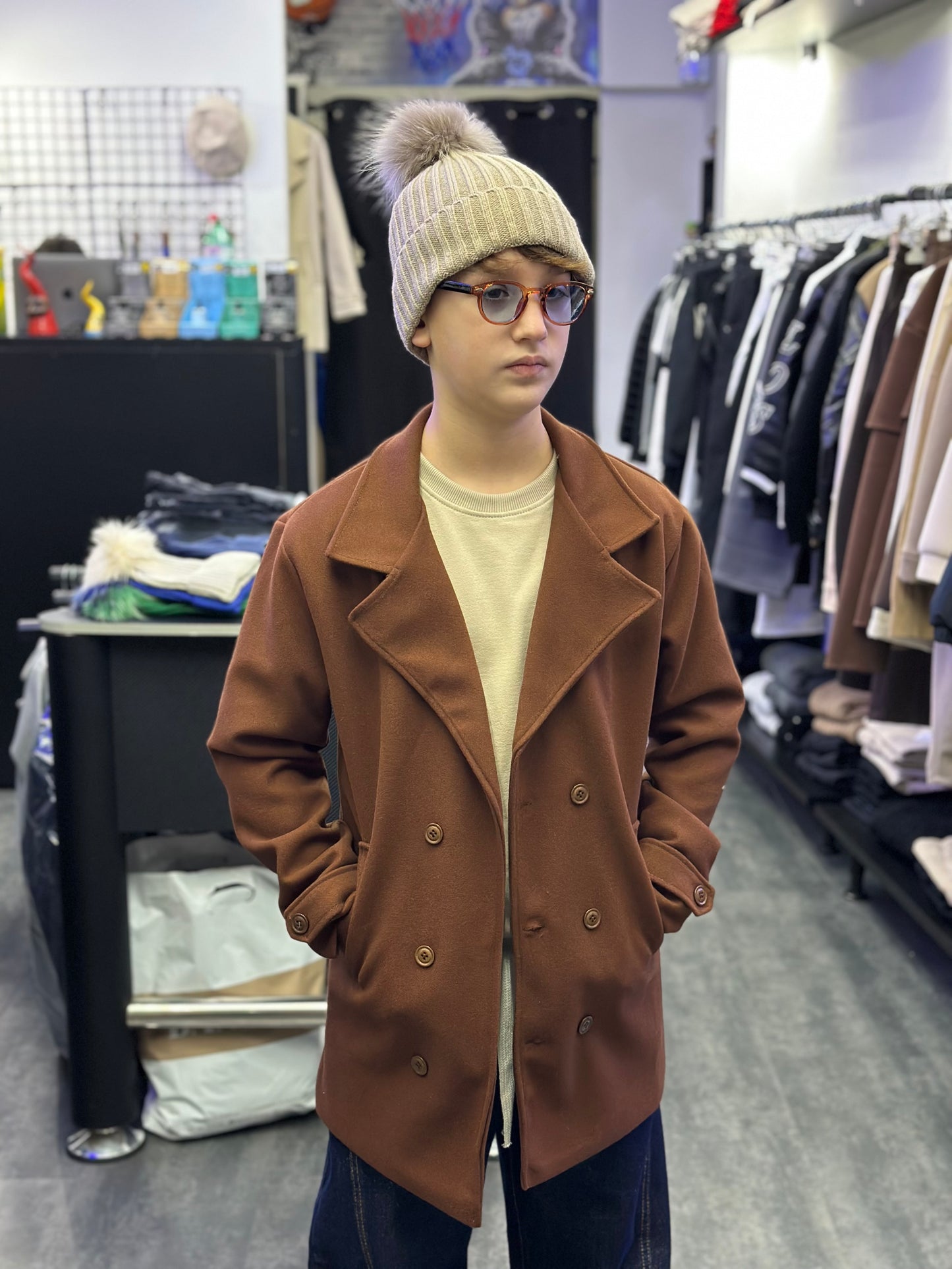 CAPPOTTO DOPPIO PETTO MORO