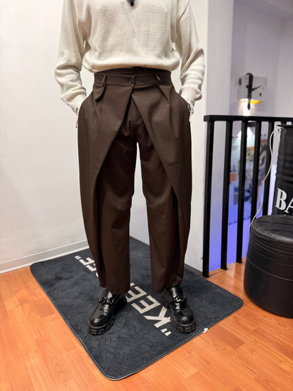 JAPANE PENCE DOPPIA ABBOTTONATURA MORO