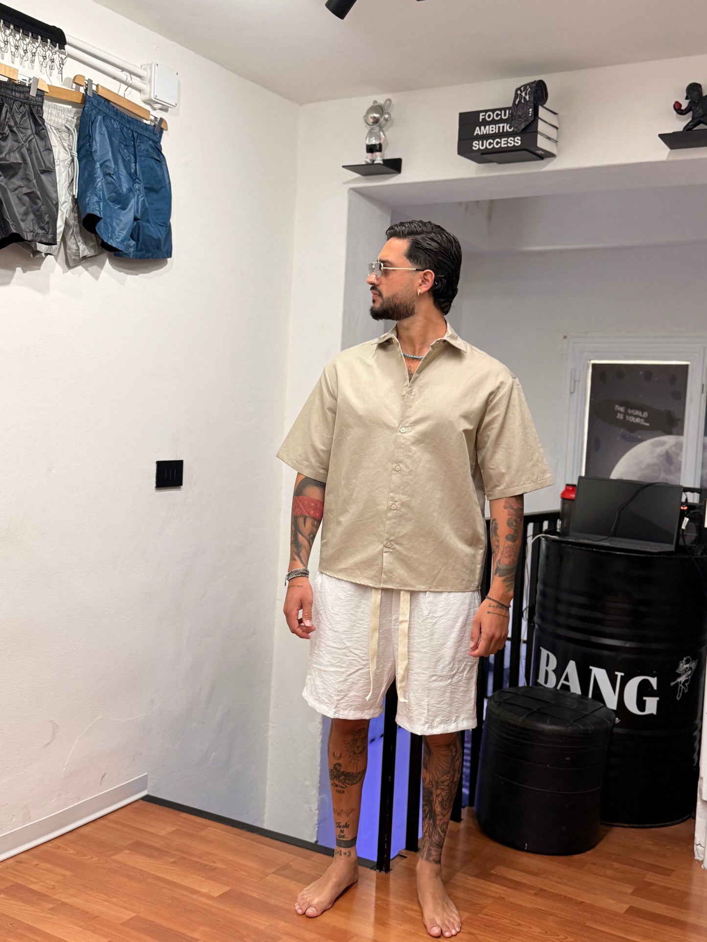 SHORT COMFY LINO BIANCO