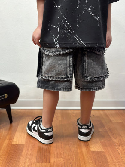 BERMUDA JEANS DESTROYED