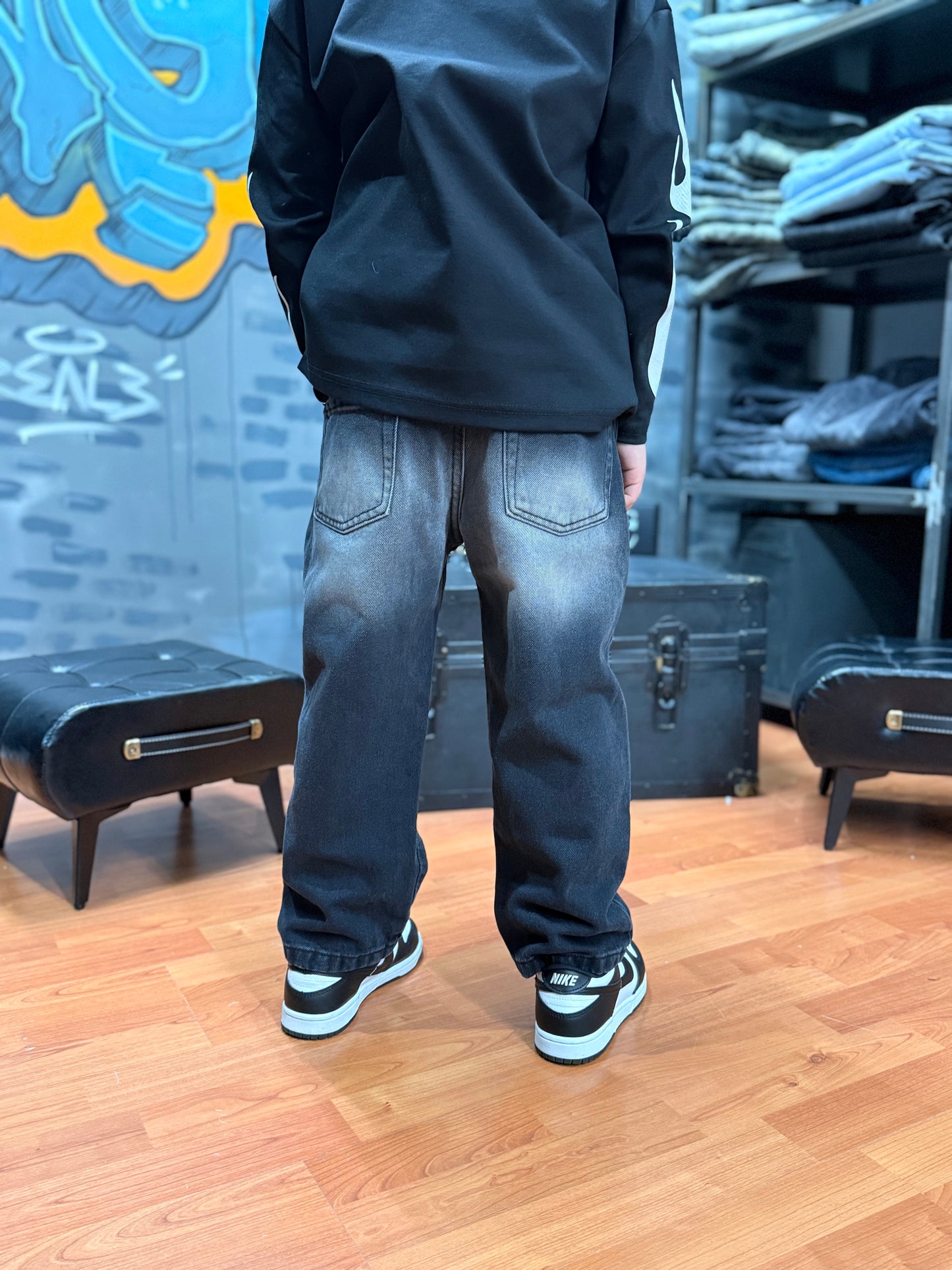 JEANS SFUMATO NERO
