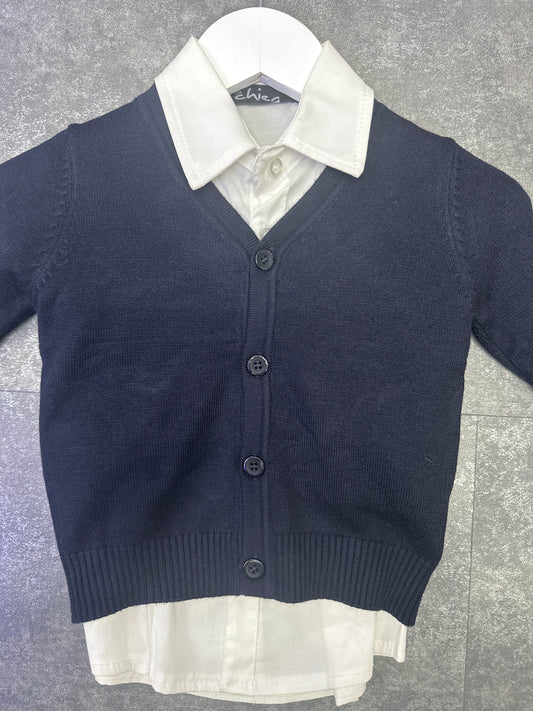 CARDIGAN BLU