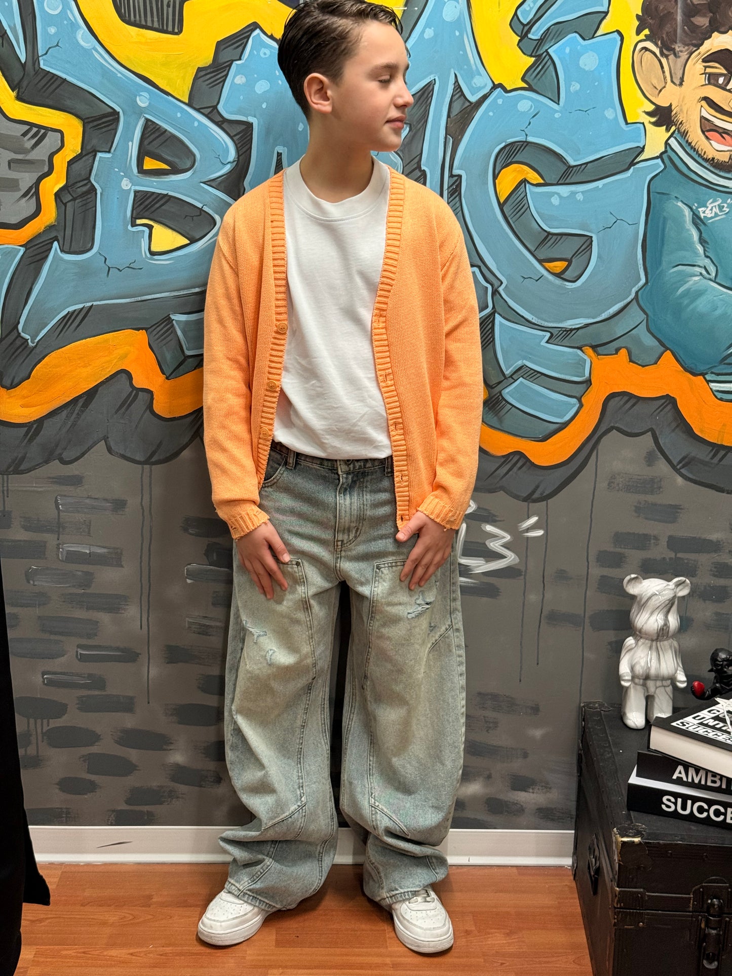 CARDIGAN DESTROYED PESCA