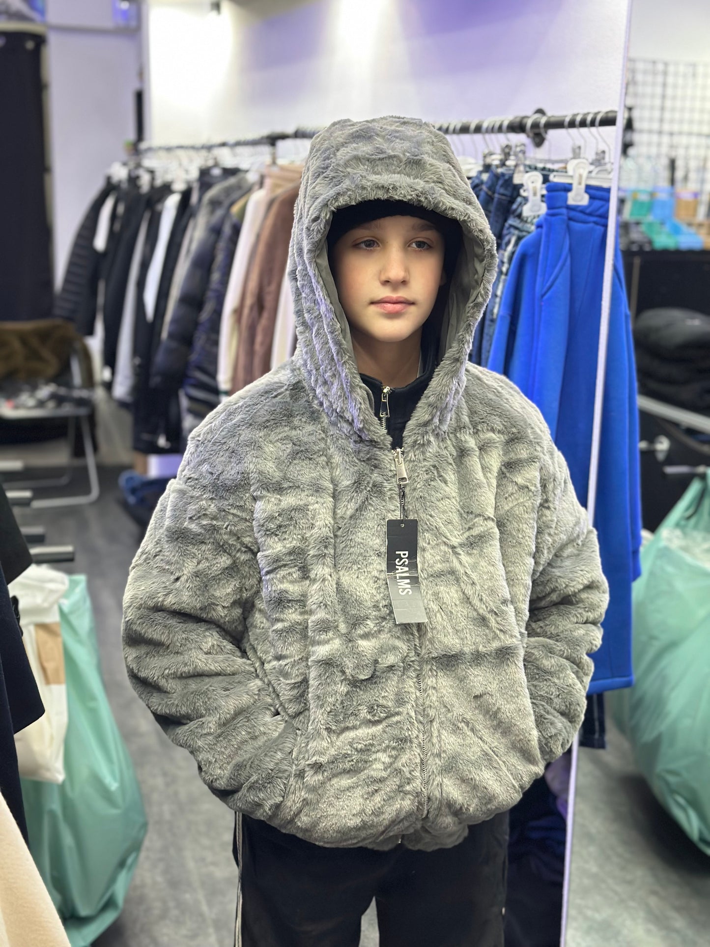 GIUBBOTTO DOUBLE FASE TEDDY TOPO