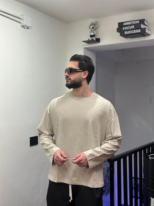 LONGE SLEEVE BEIGE OVER
