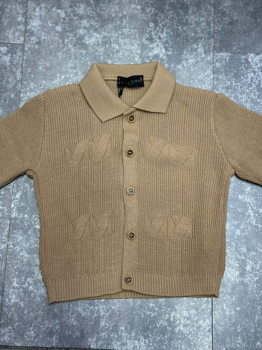 CARDIGAN POLO BEIGE