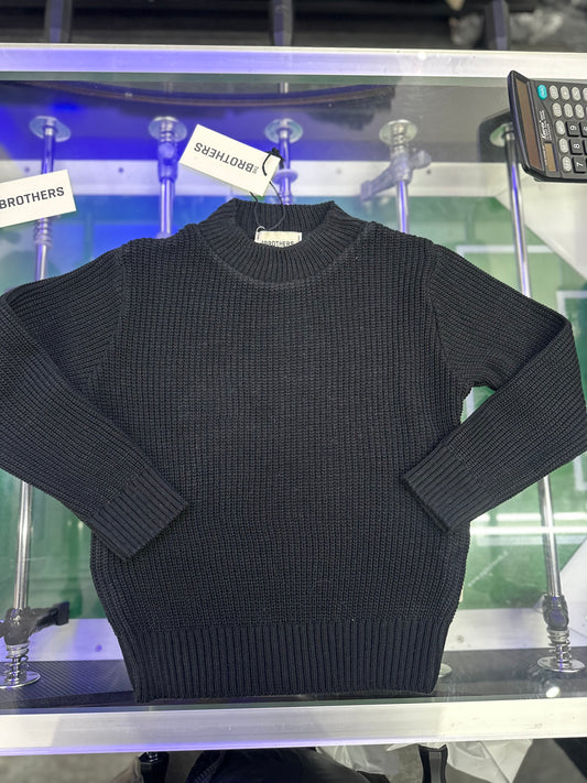 MAGLIONE MEZZO COLLO NERO