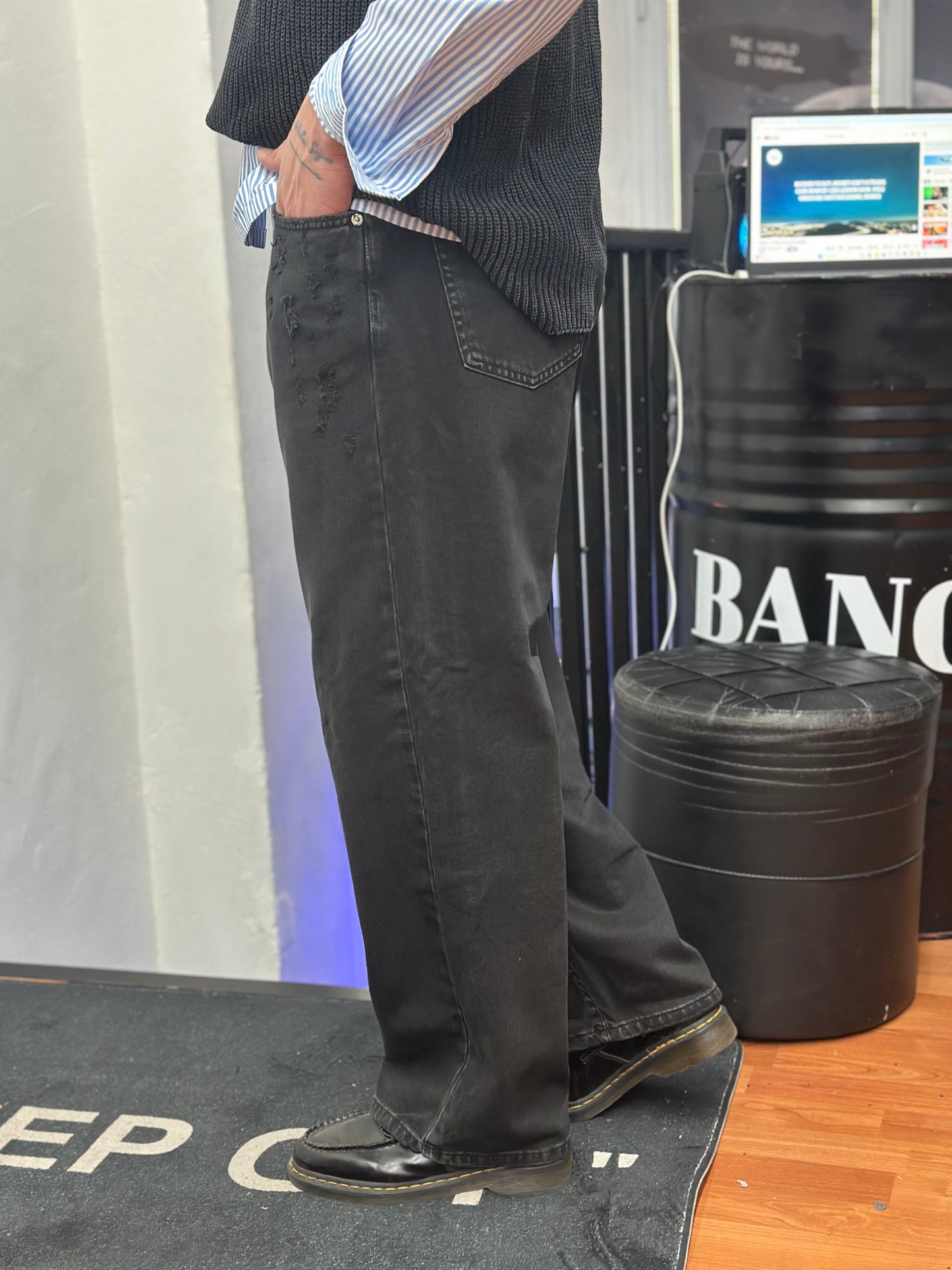 JEANS BAGGY BLACK