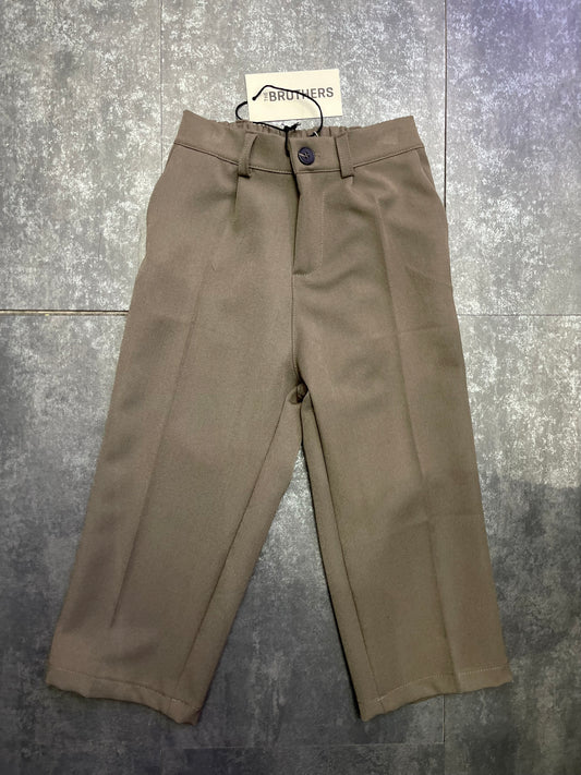 PANTALONE FONDO AMPIO FANGO