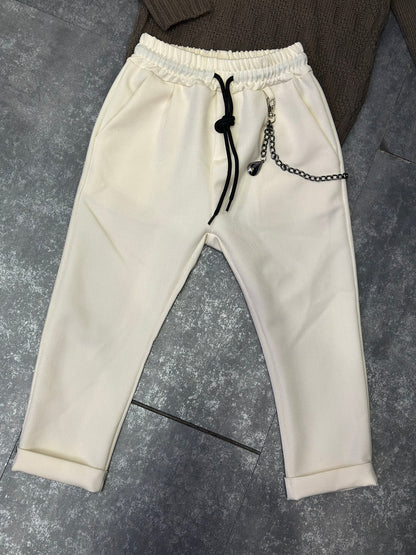PANTALONE PANNA