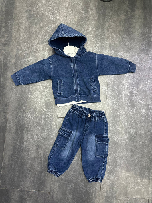 COORDINATO JEANS BLU