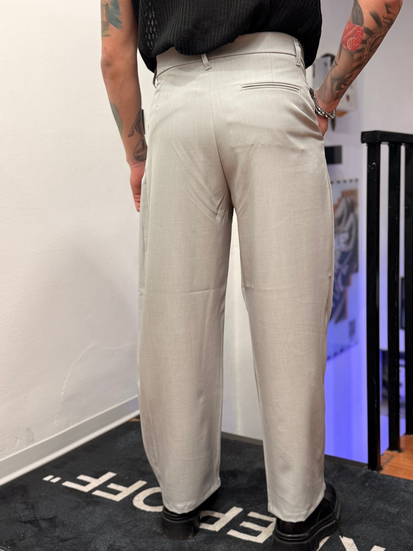 PANT JAPANE DOPPIA ABBOTTONATURA GRIGIO