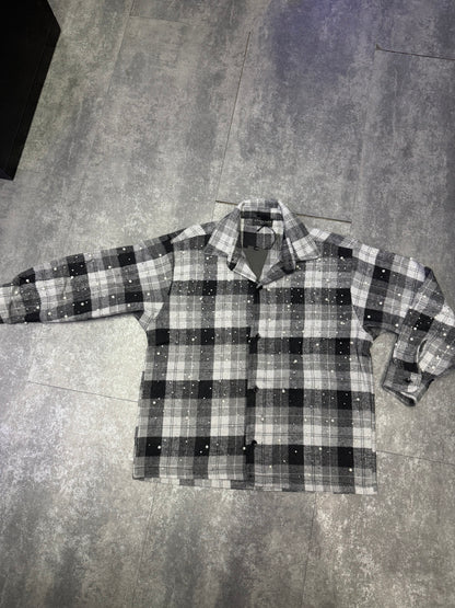 CAMICIA FLANELLA STRASS