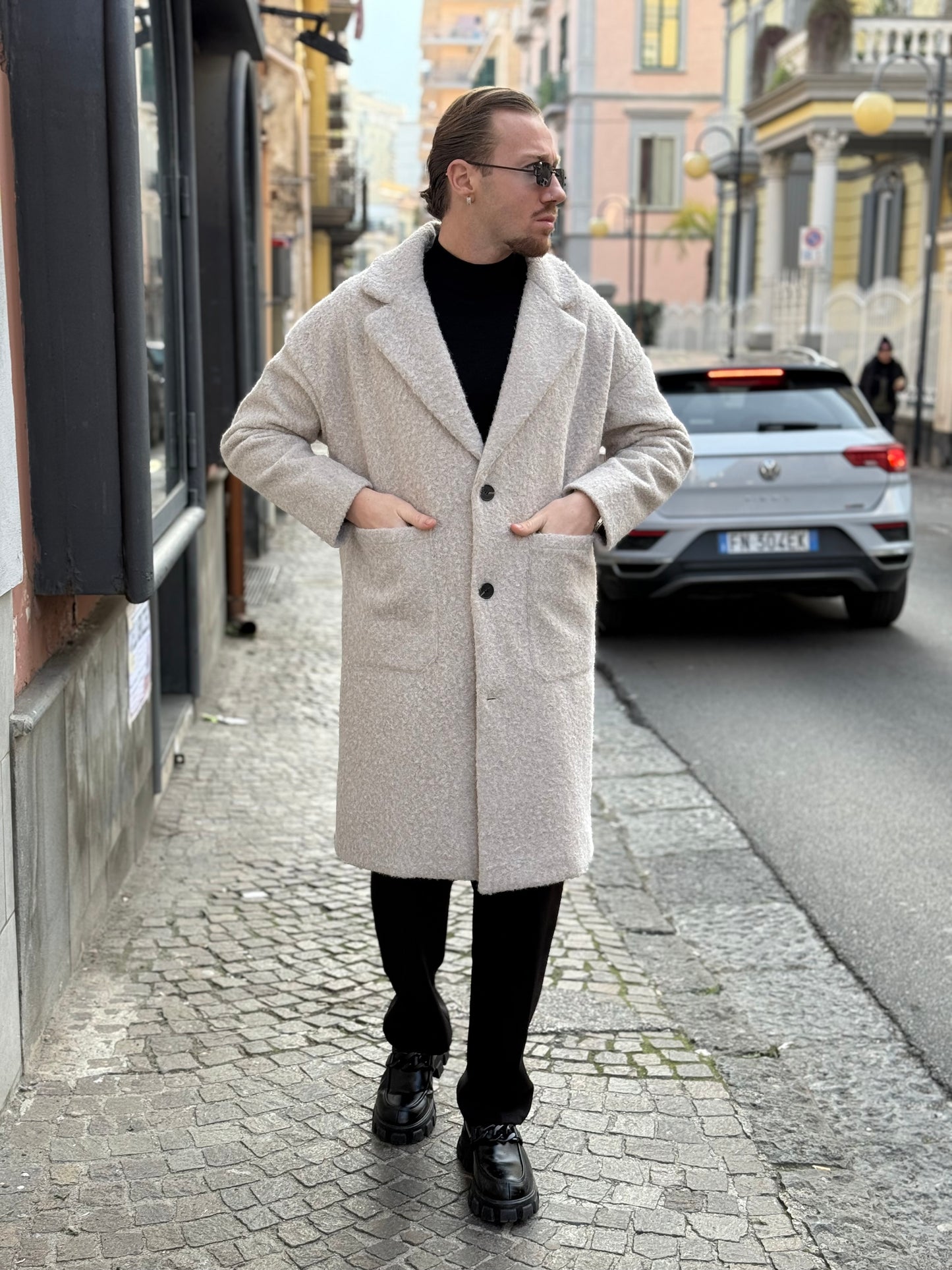 CAPPOTTO TEDDY BEIGE