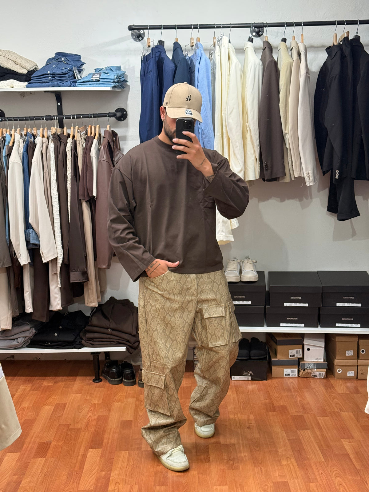 COORDINATO PITONATO BEIGE