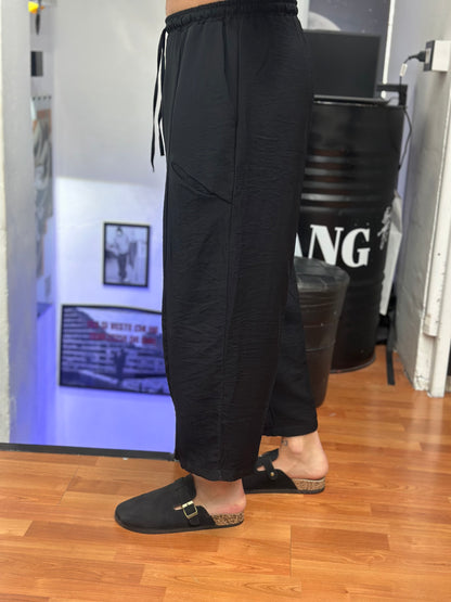 COORDINATO TALUM NERO IN LINO