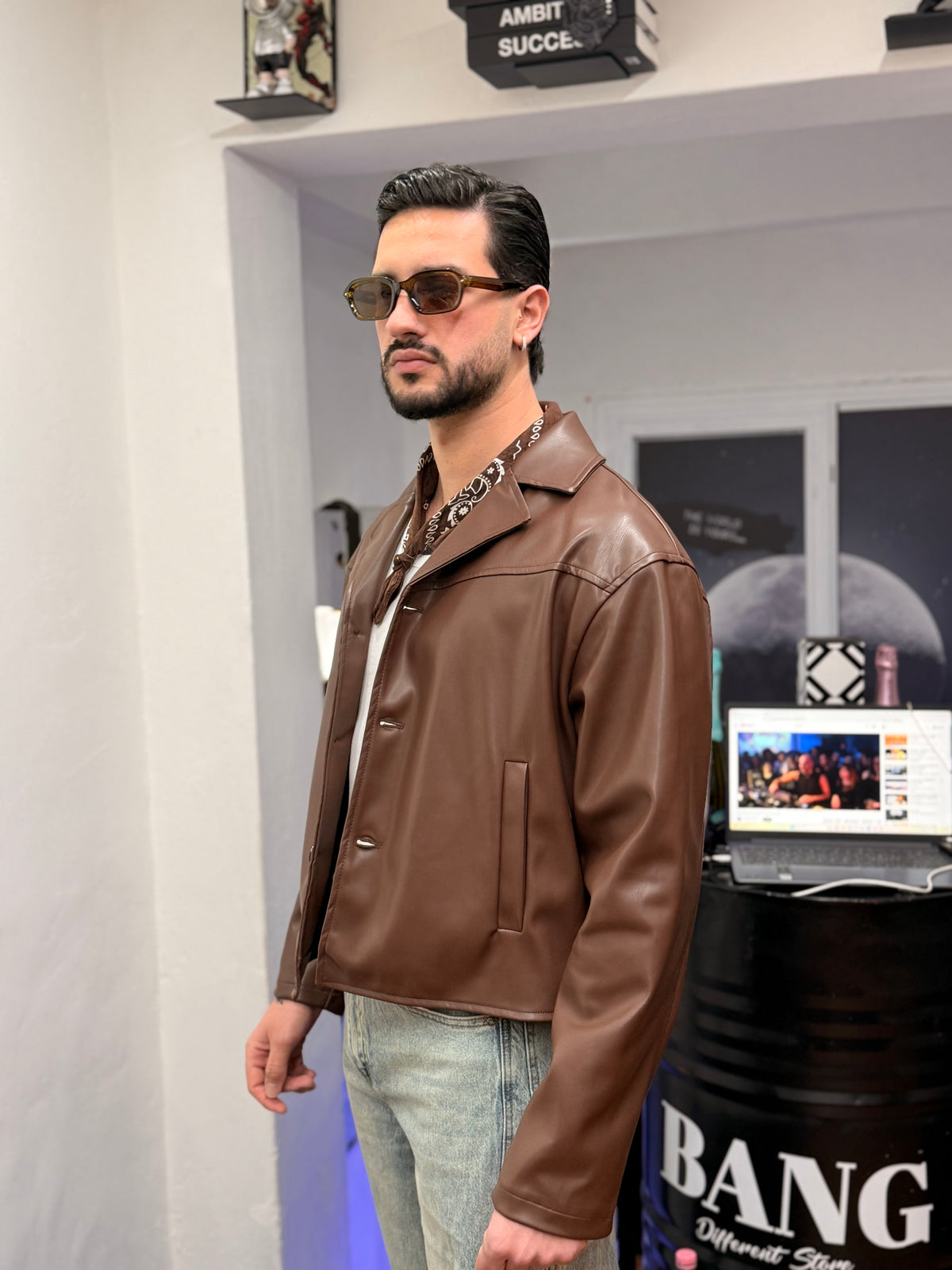 JACKET CROP MORO