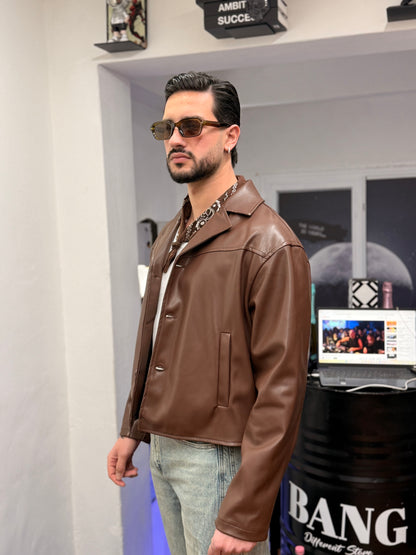 JACKET CROP MORO