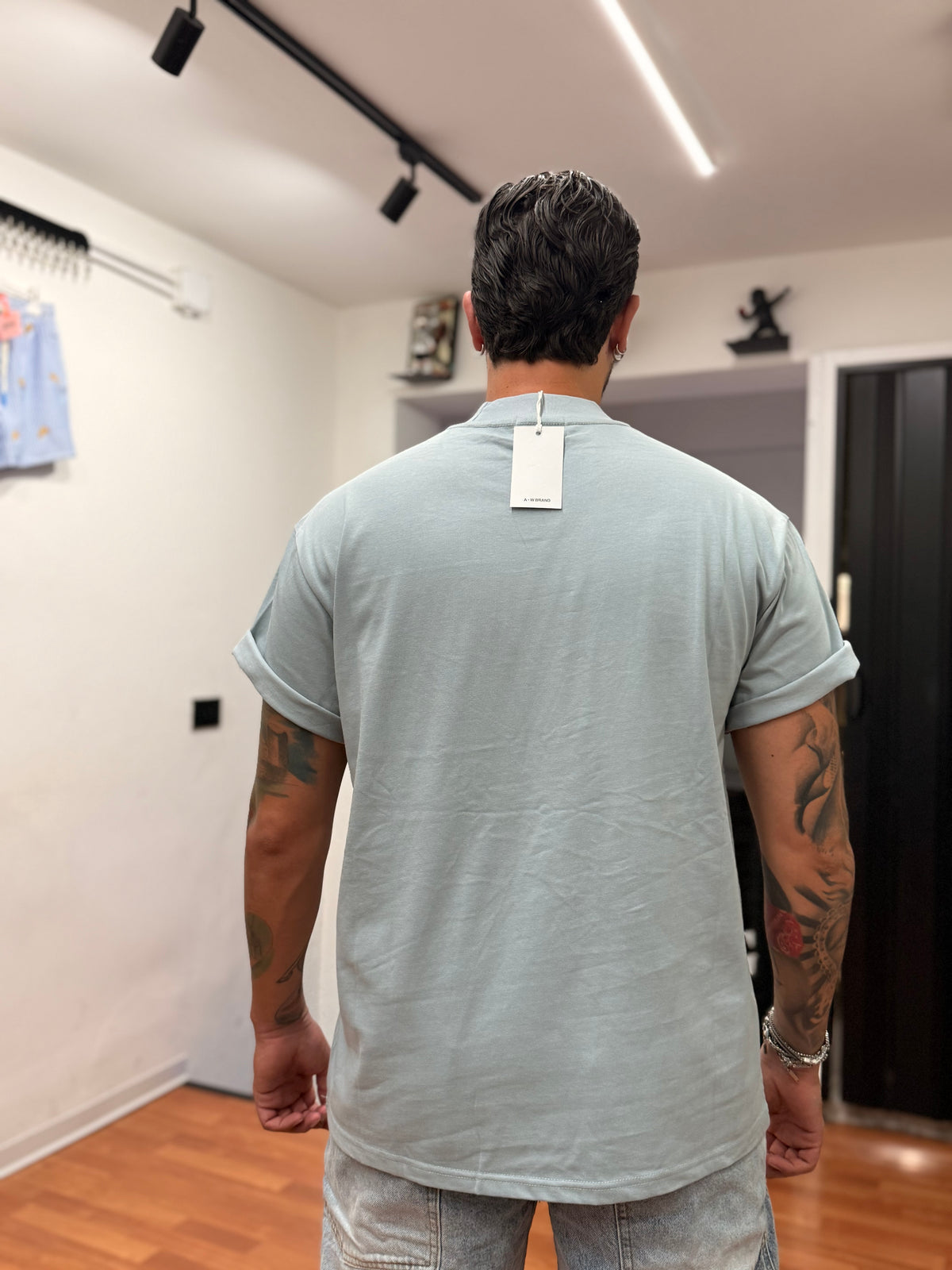 T-SHIRT PREMIUM LABEL POLVERE