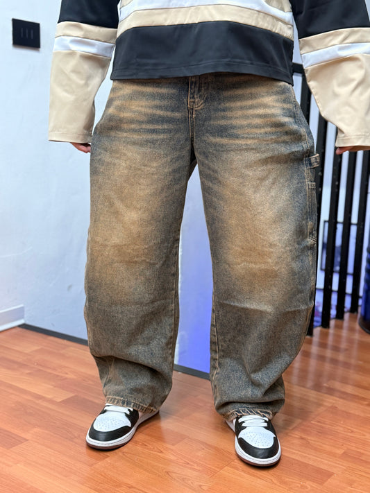 JEANS BALLON SABBIA