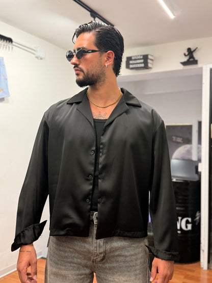 JACKET CAMICIA RASO NERA