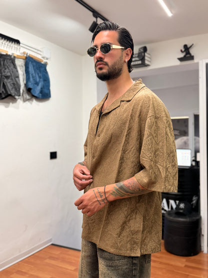 CAMICIA OVER TABACCO