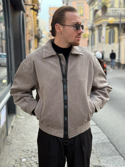 GIUBBOTTO CROP BIG ZIP