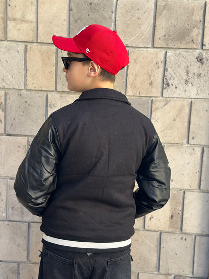 GIUBBOTTO COLLAGE NERO