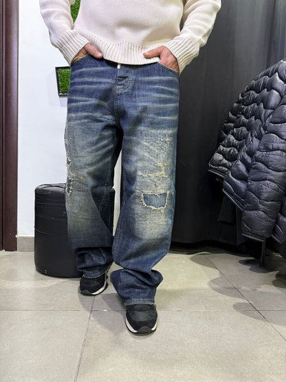 SUPER BAGGY SABBIATO BLU