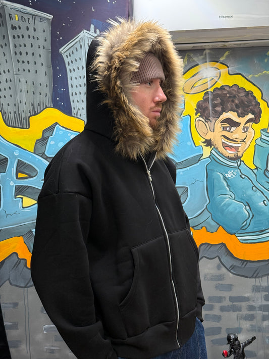 HOODIE ALPHA CROP BLACK