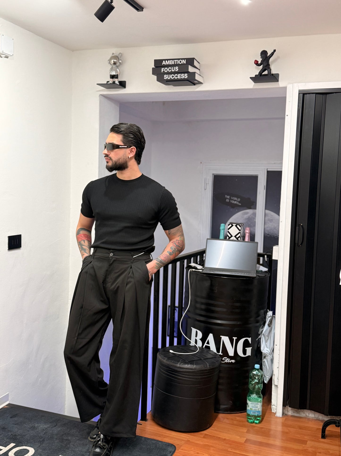 T-SHIRT FILO A COSTE NERA