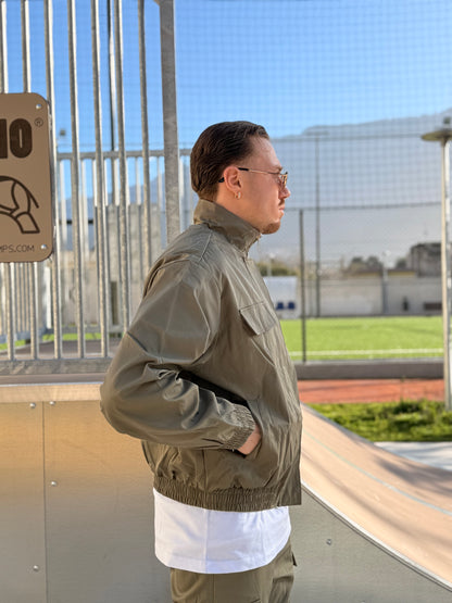 COORDINATO CROP VERDE MILITARE