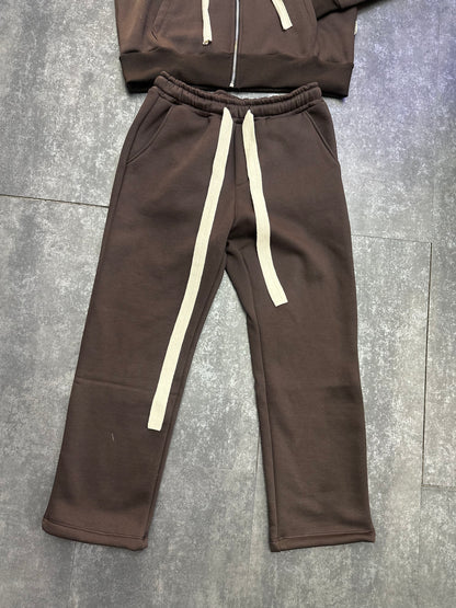 TUTA ZIP FONDO LARGO MORO